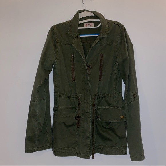 Army Green Utility Jacket - Picture 3 of 5